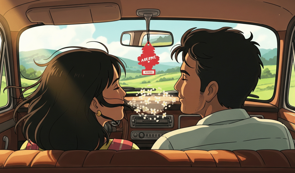 car air freshner with couple