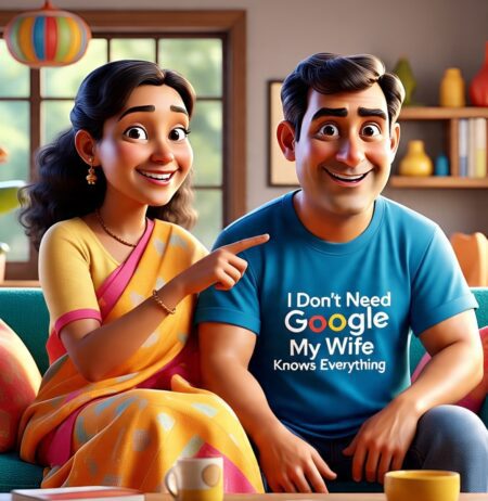 TShirt - I Don't Need Google My Wife Knows Everything