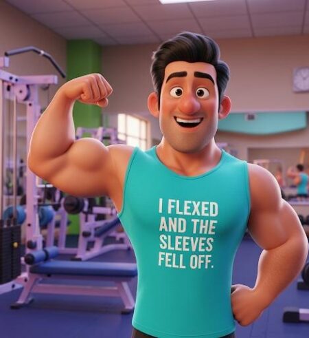 Tshirt - I Flexed and the sleeves fell off